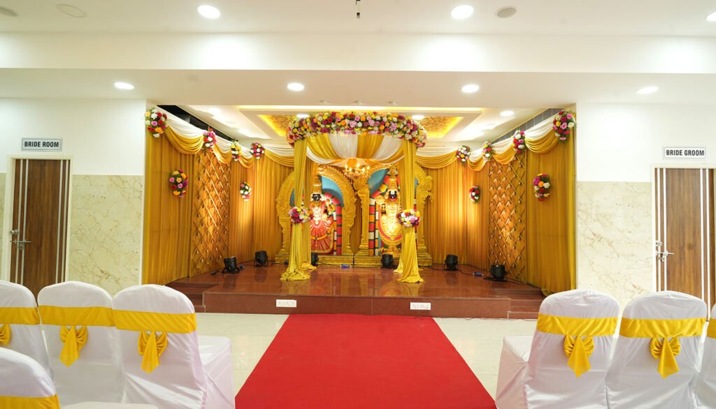 Srivaijayanti mahalflowersStage decor